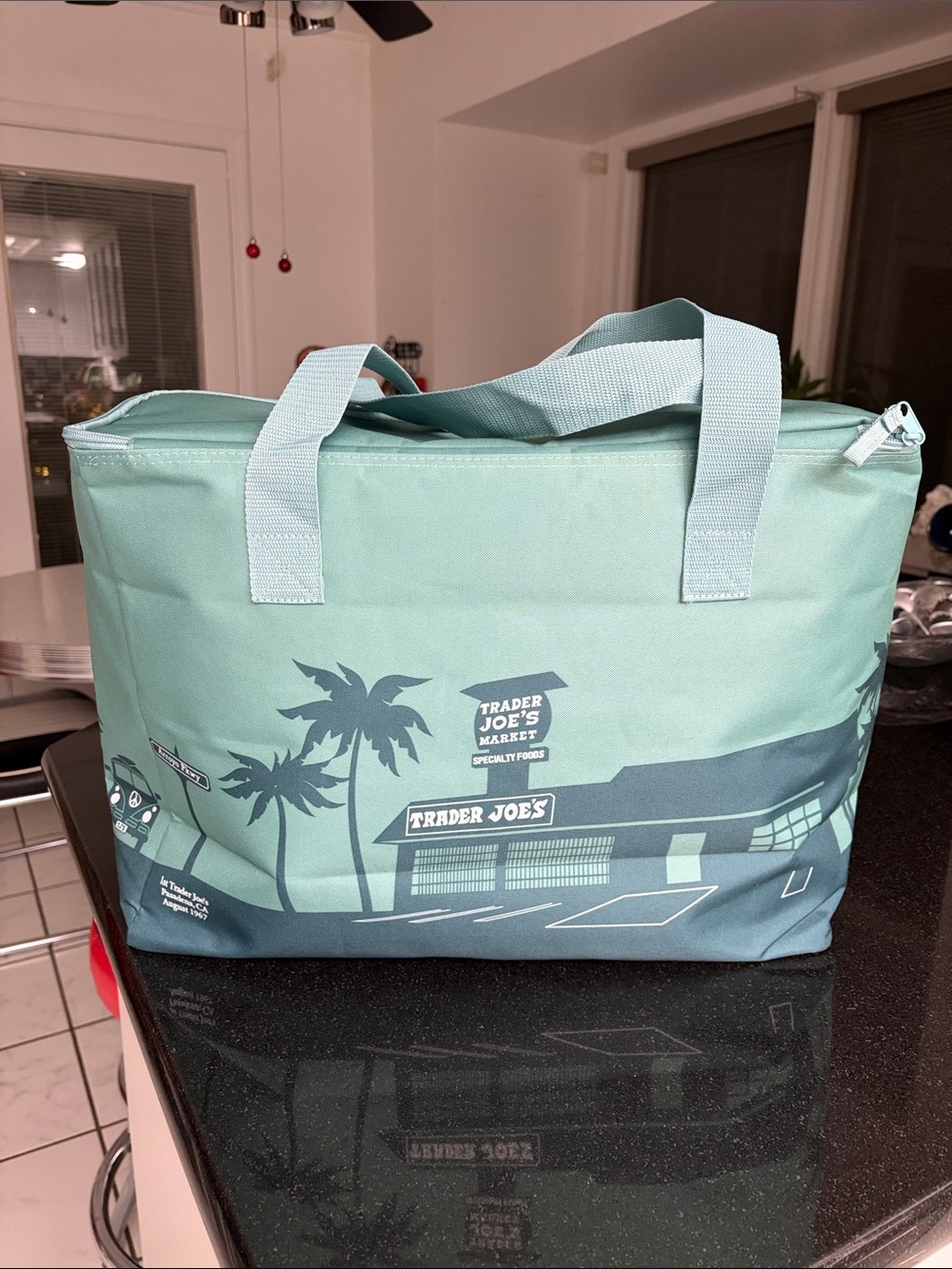 Brand New Trader Joe's Mint Green Reusable Tote Bag